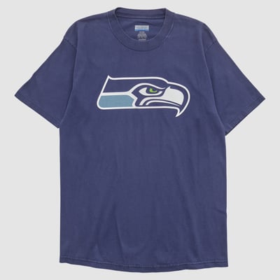 Seattle Seahawks Reebok 2000s T-shirt - Navy - M by Fanatics Real Vintage