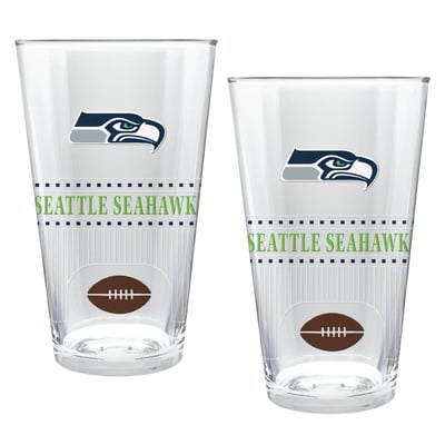 Seattle Seahawks Two-Piece 16oz. Stadium Pint Glass Set