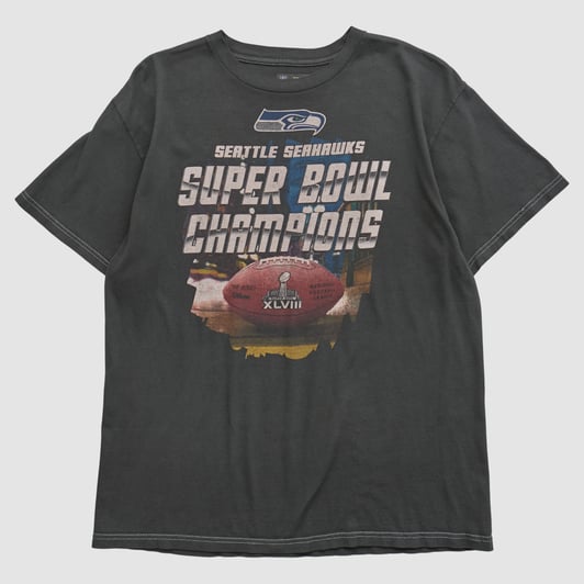 Super Bowl XLVIII NFL 2014 T-shirt - Black - M by Fanatics Real Vintage