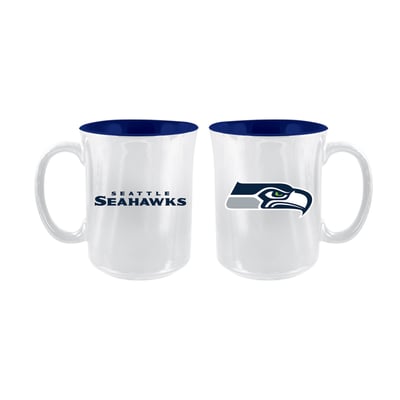 Seattle Seahawks The Memory Company 2-Pack 15oz. Iridescent Ceramic Mug Set