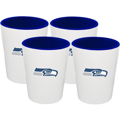 Seattle Seahawks The Memory Company Four-Pack Ceramic Shot Glass Set