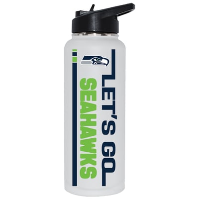 Seattle Seahawks The Memory Company Let's Go 34oz. Stainless Steel Quencher Bottle