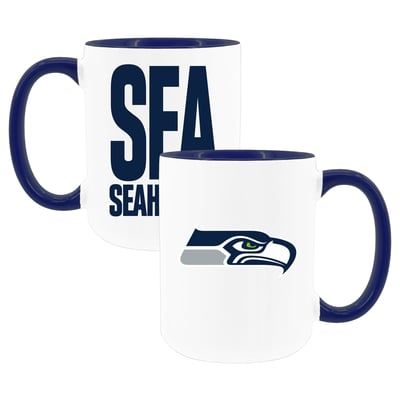 Seattle Seahawks The Memory Company Two-Piece 15oz. Coffee Mug Set