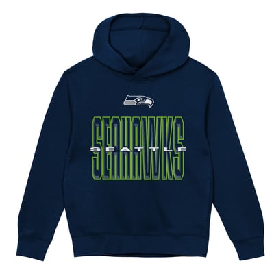 Seattle Seahawks Outerstuff Toddler Field General Fleece Hoodie - College Navy
