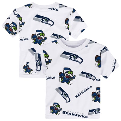 Seattle Seahawks Outerstuff Toddler Mascot Play T-Shirt - White