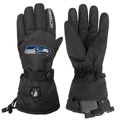 Seattle Seahawks ActionHeat Unisex 5V Heated Gloves - Black