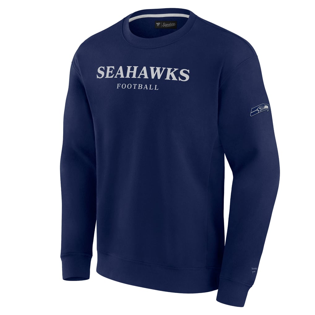  Seattle Seahawks Fanatics Unisex Elements Unlimited Fleece Pullover Sweatshirt - College Navy