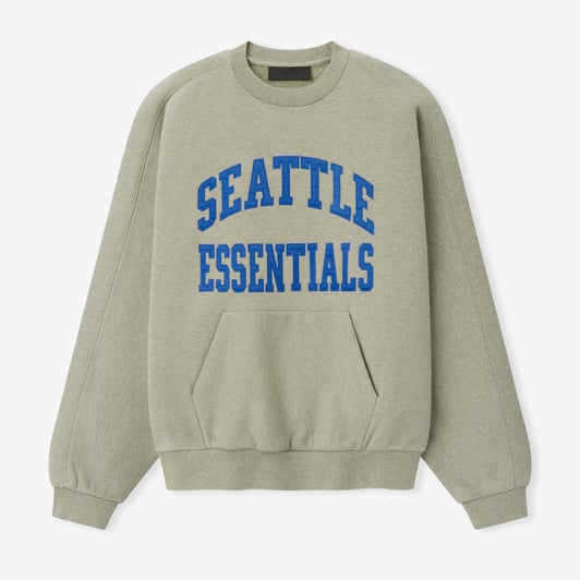 Seattle Seahawks Fear of God x NFL Unisex 90s Relaxed Sweatshirt - Heather Gray