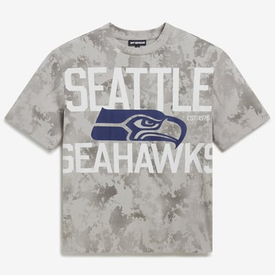  Seattle Seahawks Off Season x NFL Unisex Camo Graphic T-Shirt - Gray