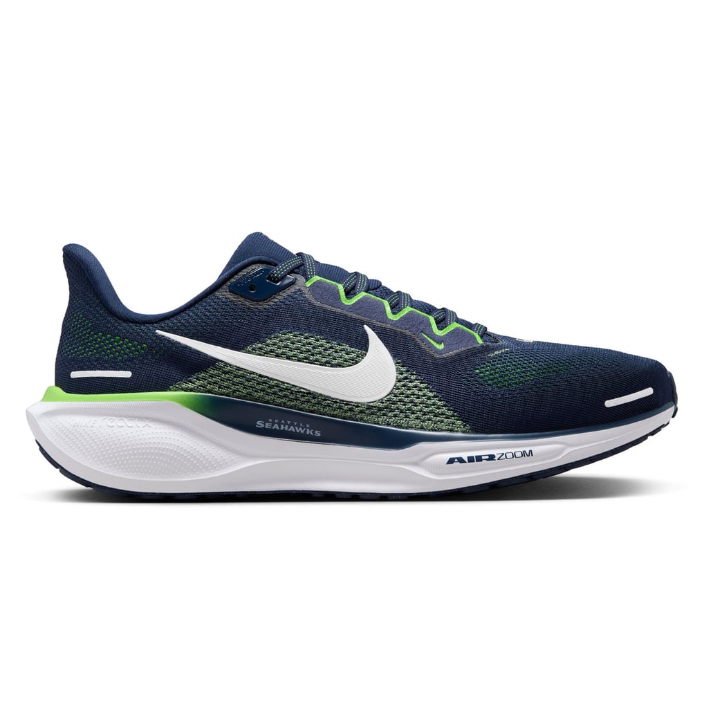 Unisex Seattle Seahawks Nike Navy Zoom Pegasus 41 Running Shoes display picture 3