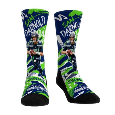 Sam Darnold Seattle Seahawks Rock Em Unisex Playmaker Crew Socks - Navy