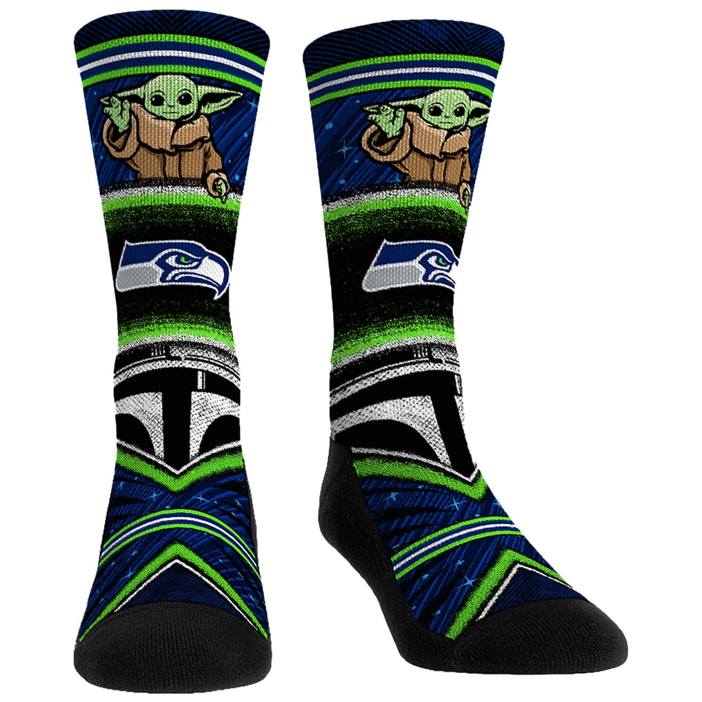Seattle Seahawks Rock Em Socks Unisex 3-Pack Mandalorian Crew Socks