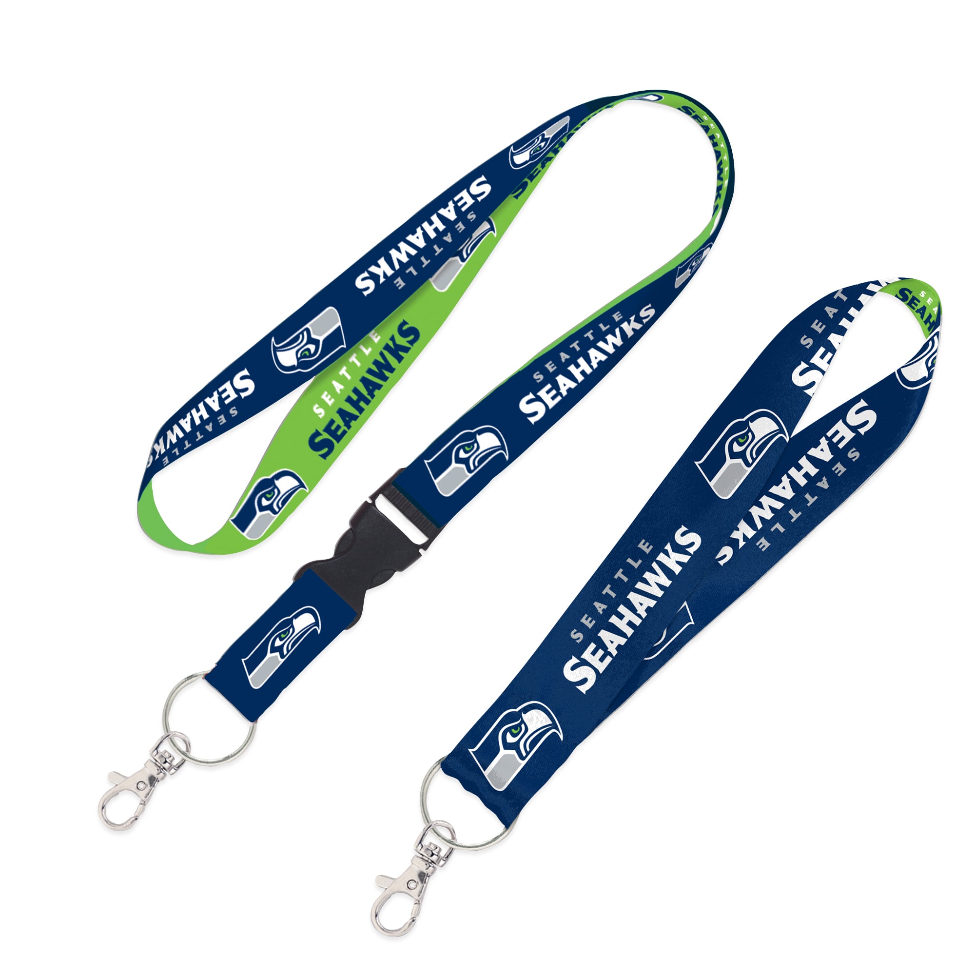 WinCraft Seattle Seahawks 2-Pack Lanyard with Detachable Buckle & Key ...
