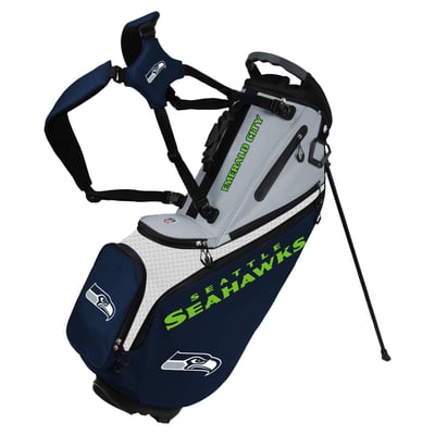 Seattle Seahawks WinCraft Back Nine Stand Golf Bag