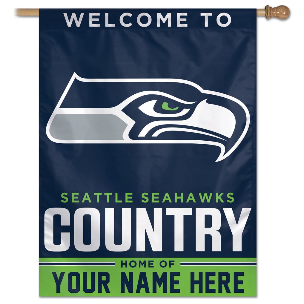 Seattle Seahawks WinCraft Personalized 27'' x 37'' Single-Sided Vertical Banner