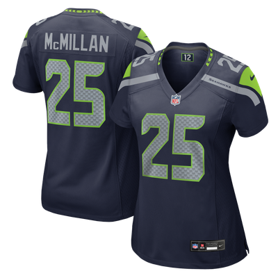 Dontae McMillan Seattle Seahawks Nike Women's Team Game Jersey - College Navy