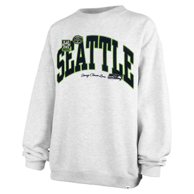 Seattle Seahawks Stoney Clover Lane x '47 Women's Arch Oversized Sweatshirt - Gray