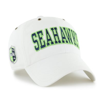 Seattle Seahawks Stoney Clover Lane x '47 Women's Overlay Clean Up Adjustable Hat - White