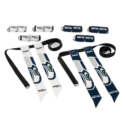 Seattle Seahawks Franklin Sports Youth NFL Flag Football Set