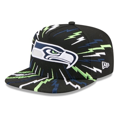 Seattle Seahawks New Era Youth Bolt 9FIFTY A-Frame Snapback Hat - Black