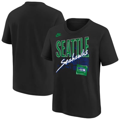  Seattle Seahawks Nike Youth Vintage T-Shirt - Black