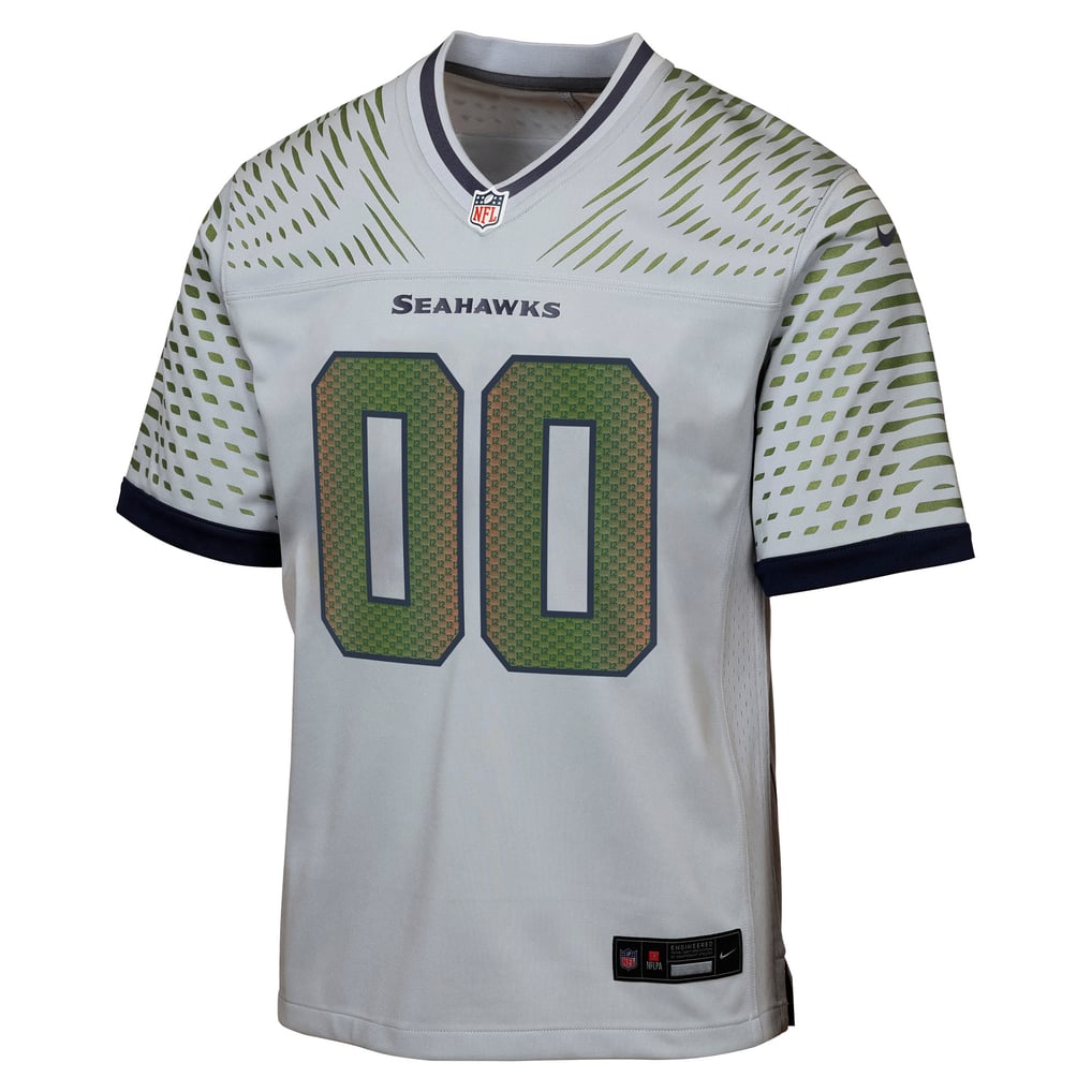 Seattle Seahawks Nike Youth Rivalries Collection Custom Game Jersey - Gray