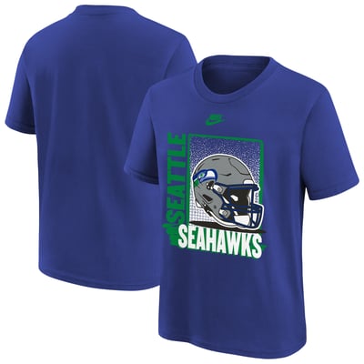 Seattle Seahawks Nike Youth Vintage Helmet T-Shirt - Royal