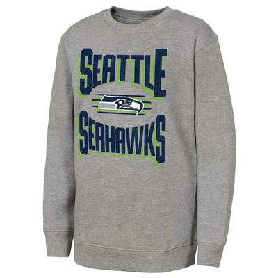 Seattle Seahawks Outerstuff Youth Jet Stream Sweatshirt - Gray