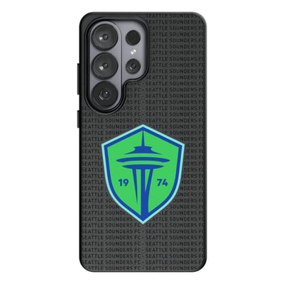  Seattle Sounders FC Keyscaper Text Backdrop Magnetic Bump Case - Black