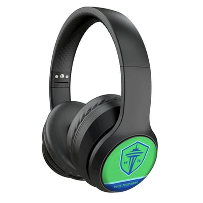 Seattle Sounders FC Keyscaper Personalized Solid Wireless Bluetooth Headphones With Case