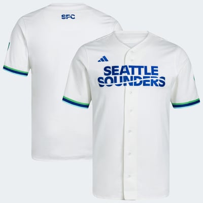 Seattle Sounders FC adidas MLS x US Sports Baseball Jersey - White