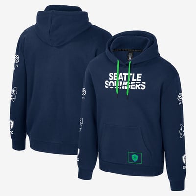  Seattle Sounders FC Stadium Essentials Unisex Legends City Star Pullover Hoodie - Blue