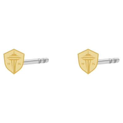 Seattle Sounders FC LUV AJ Women's Logo Studs - Gold