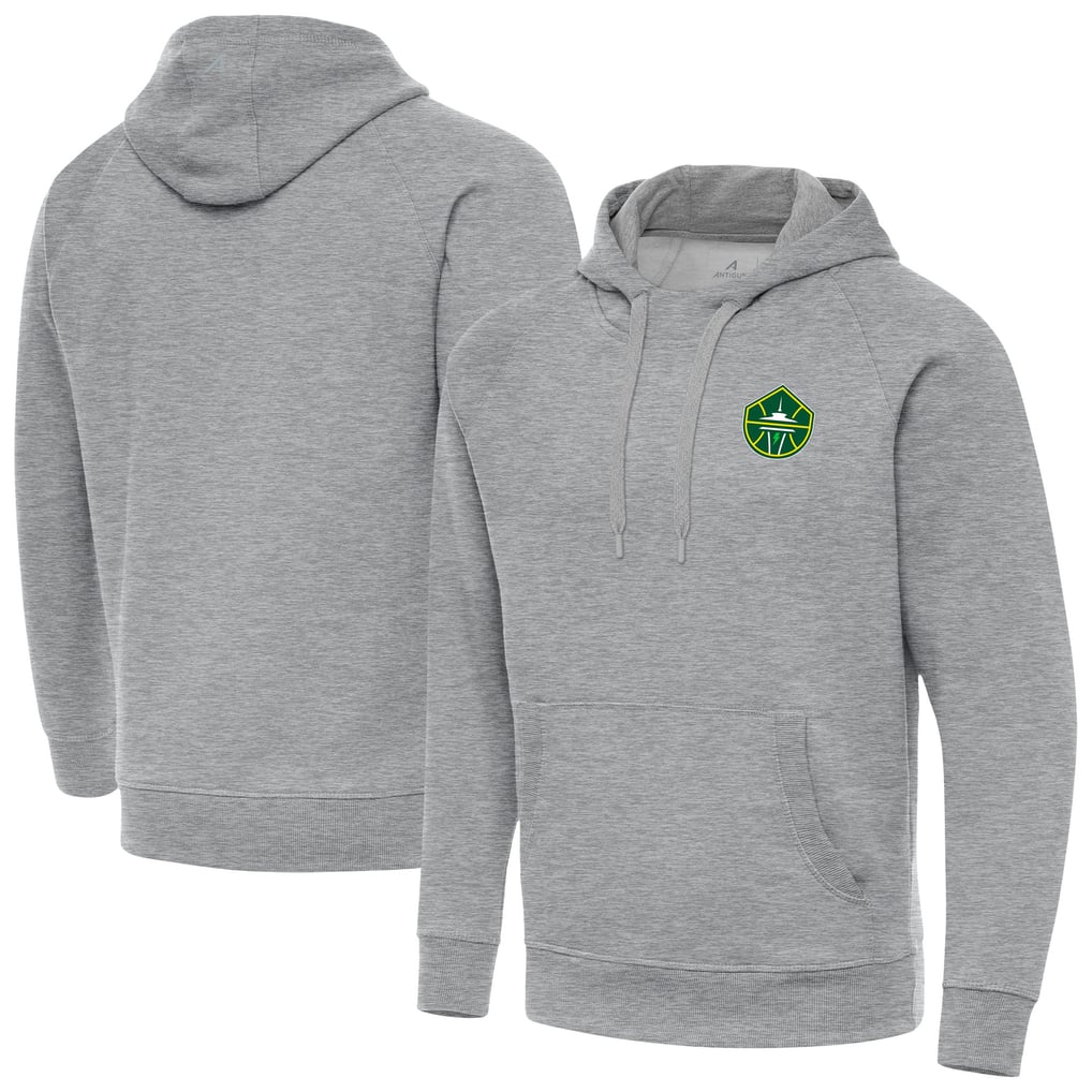 Seattle Storm Antigua Victory Pullover Hoodie - Heather Gray