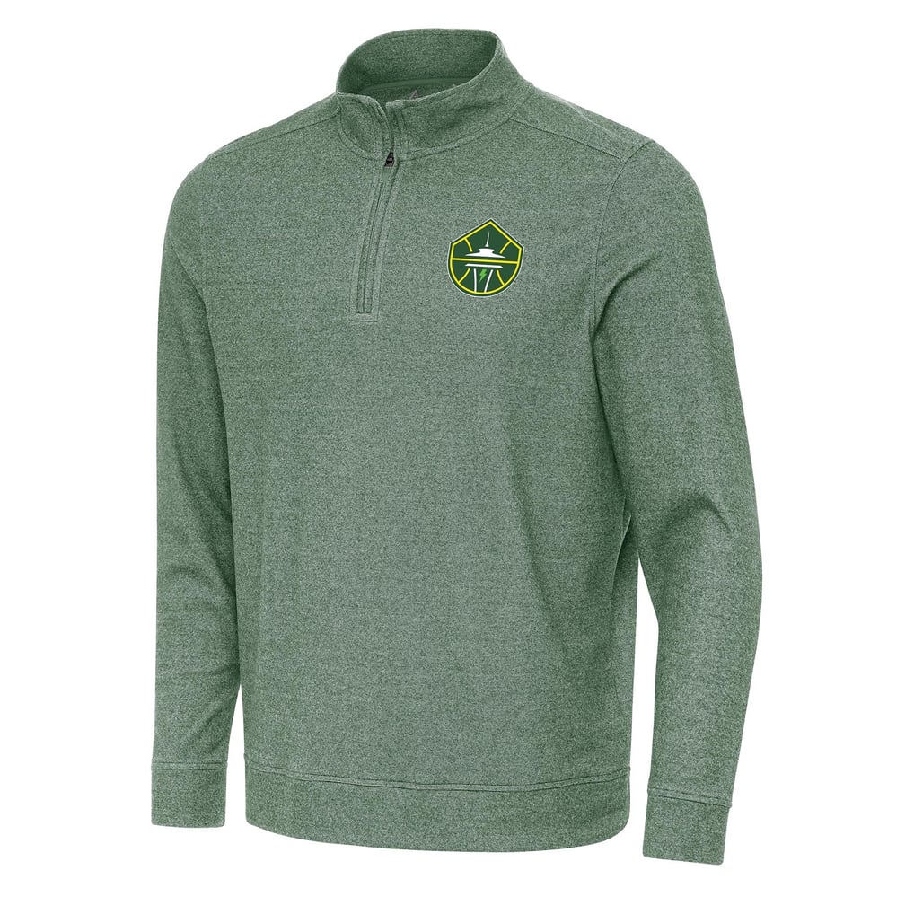 Seattle Storm Antigua Subtle Quarter-Zip Top - Heather Green