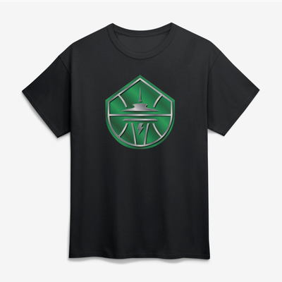 Seattle Storm Big & Tall Forged Mascot T-Shirt - Black