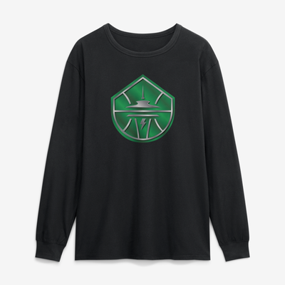 Seattle Storm  Forged Mascot Long Sleeve T-Shirt - Black