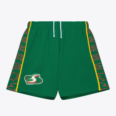Seattle Storm Mitchell & Ness 2007 Swingman Shorts - Green - Court Origins