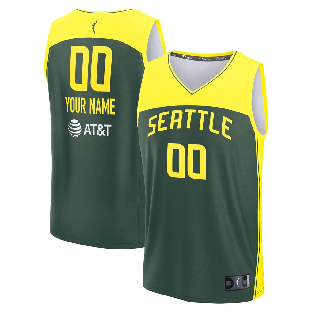  Seattle Storm Fanatics Unisex  Explorer Edition Fast Break Replica Custom Jersey - Green