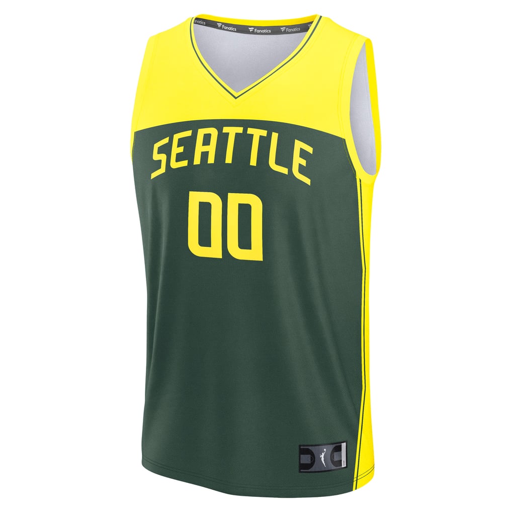  Seattle Storm Fanatics Unisex  Explorer Edition Fast Break Replica Custom Jersey - Green