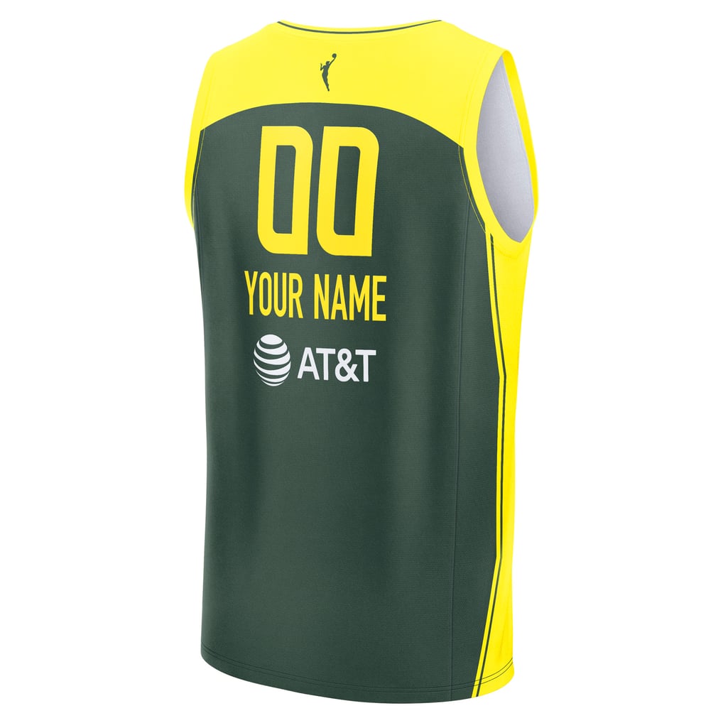  Seattle Storm Fanatics Unisex  Explorer Edition Fast Break Replica Custom Jersey - Green