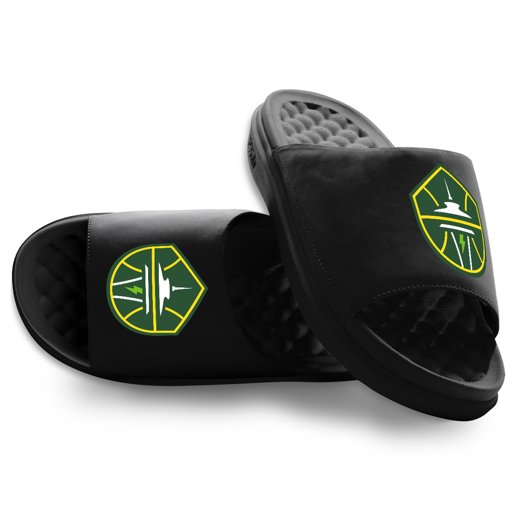 Seattle Storm ISlide Unisex Primary Motive Slide Sandals - Black