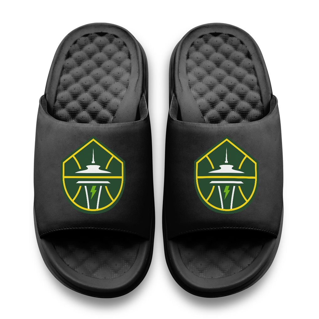 Seattle Storm ISlide Unisex Primary Motive Slide Sandals - Black