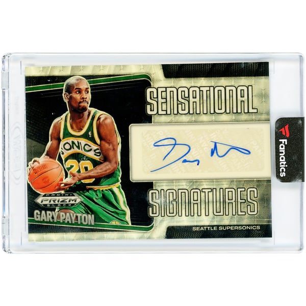Gary Payton Seattle SuperSonics Autographed 2024-25 Panini Prizm 