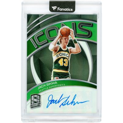 Jack Sikma Seattle SuperSonics Autographed 2020-21 Panini Spectra Icons #ICO-JSI #1/99 Card