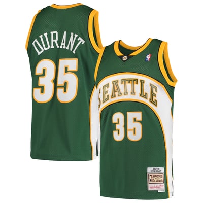 Kevin Durant Seattle SuperSonics Mitchell & Ness Hardwood Classics Swingman Jersey - Green