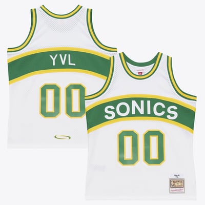 Seattle SuperSonics Mitchell & Ness x Playboi Carti 1994-95 Swingman Jersey - White