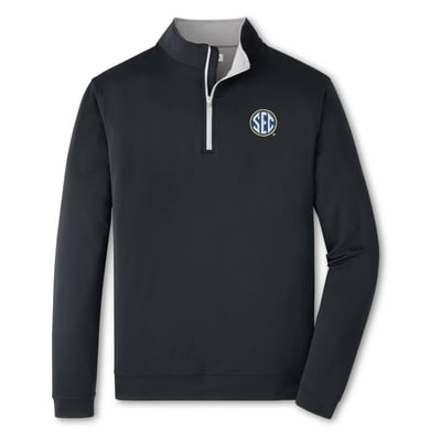  SEC Perth Performance Quarter-Zip Pullover - Black