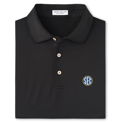  SEC Solid Performance Jersey Polo - Black