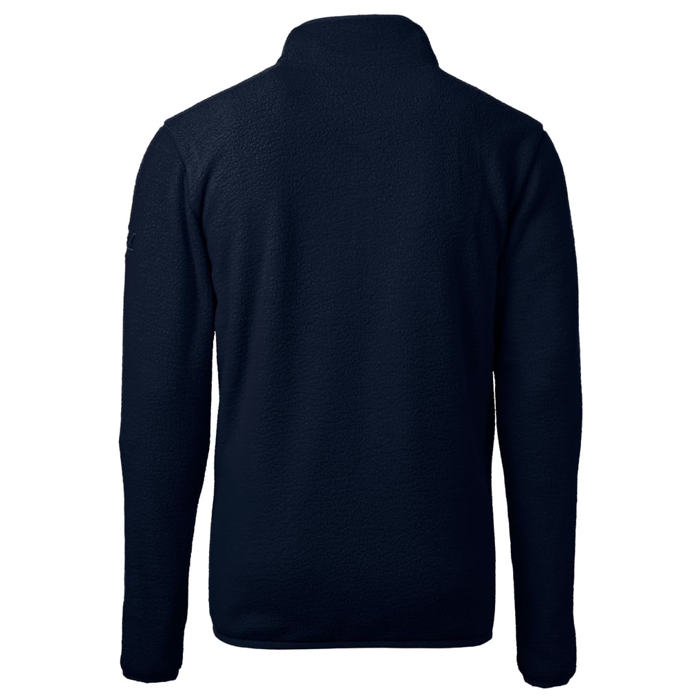  SEC Gear Cutter & Buck Cascade Eco Sherpa Fleece Quarter-Zip Pullover Jacket - Navy